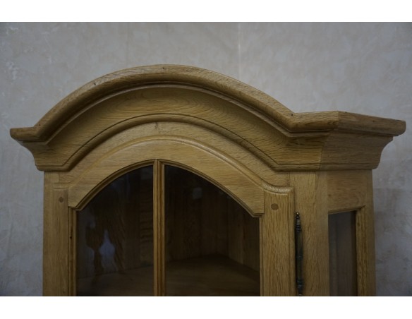 WITRYNA NAROŻNA Z LITEGO DĘBU JASNA NATURALNA 61/61 CM