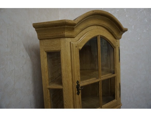 WITRYNA NAROŻNA Z LITEGO DĘBU JASNA NATURALNA 61/61 CM