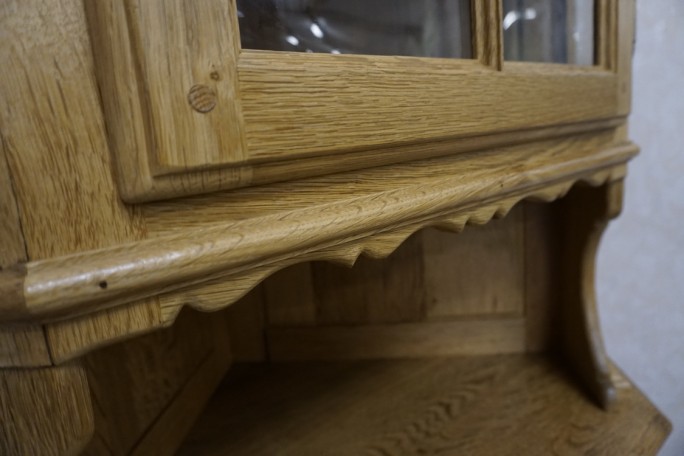 WITRYNA NAROŻNA Z LITEGO DĘBU JASNA NATURALNA...