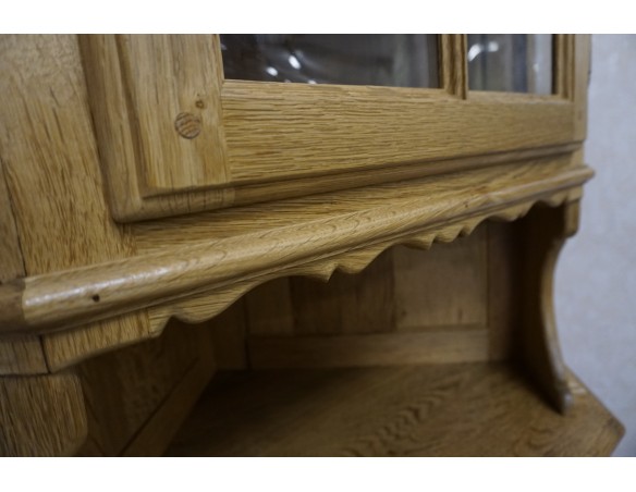 WITRYNA NAROŻNA Z LITEGO DĘBU JASNA NATURALNA 61/61 CM