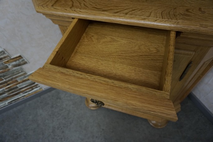 WITRYNA NAROŻNA Z LITEGO DĘBU JASNA NATURALNA...