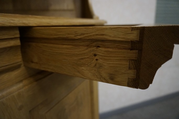 WITRYNA NAROŻNA Z LITEGO DĘBU JASNA NATURALNA...