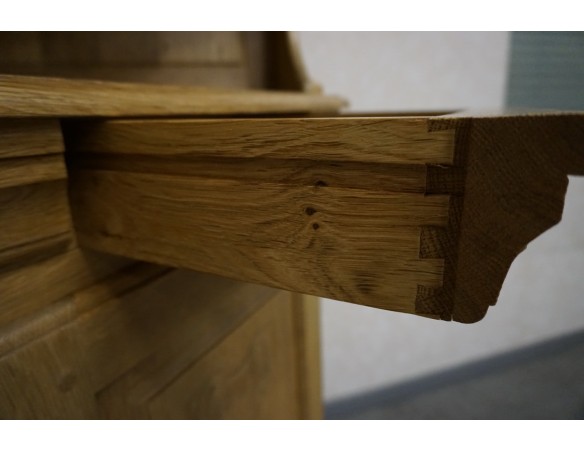 WITRYNA NAROŻNA Z LITEGO DĘBU JASNA NATURALNA 61/61 CM