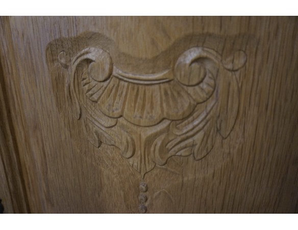 WITRYNA NAROŻNA Z LITEGO DĘBU JASNA NATURALNA 61/61 CM