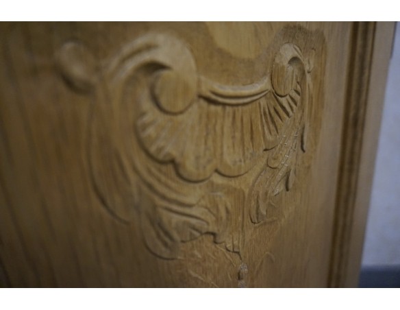 WITRYNA NAROŻNA Z LITEGO DĘBU JASNA NATURALNA 61/61 CM