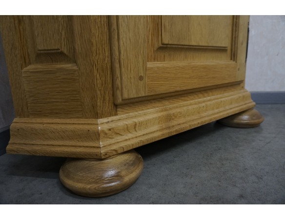 WITRYNA NAROŻNA Z LITEGO DĘBU JASNA NATURALNA 61/61 CM