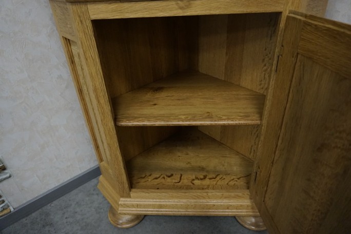 WITRYNA NAROŻNA Z LITEGO DĘBU JASNA NATURALNA...