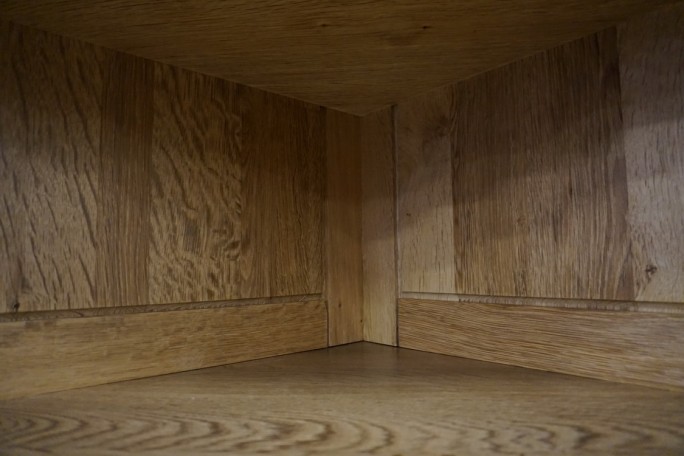 WITRYNA NAROŻNA Z LITEGO DĘBU JASNA NATURALNA...