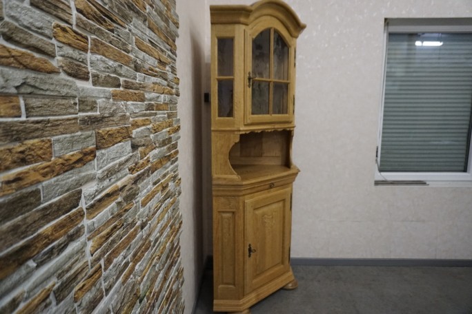 WITRYNA NAROŻNA Z LITEGO DĘBU JASNA NATURALNA...