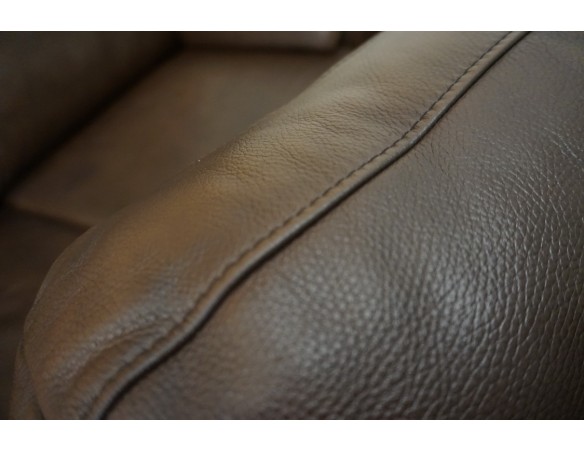 ZESTAW SKÓRA NATURALNA BRĄZOWA 3+2+1