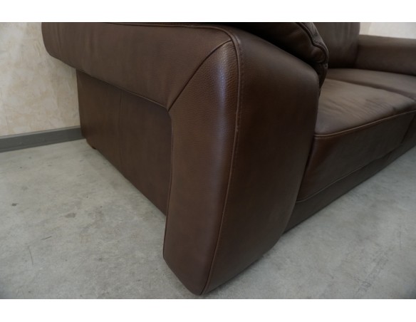 ZESTAW SKÓRA NATURALNA BRĄZOWA 3+2+1