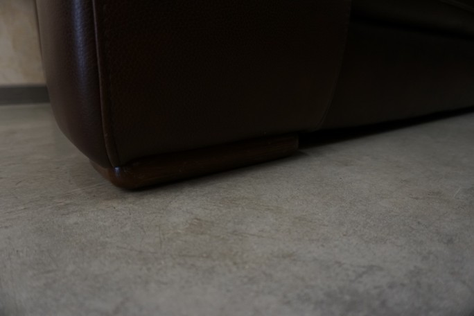 ZESTAW SKÓRA NATURALNA BRĄZOWA 3+2+1