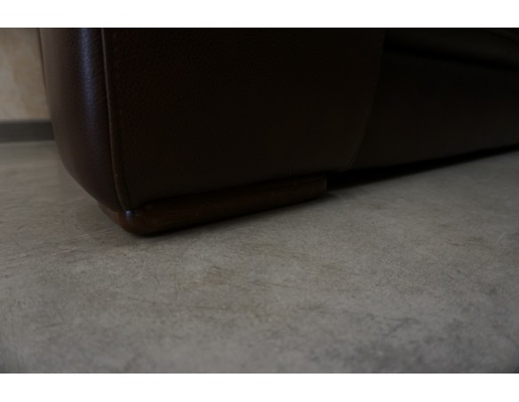 ZESTAW SKÓRA NATURALNA BRĄZOWA 3+2+1