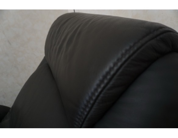 FOTEL ELEKTRYCZNY NA PILOTA SKÓRA NATURALNA FUNKCJA POMOCY WSTAWANIA