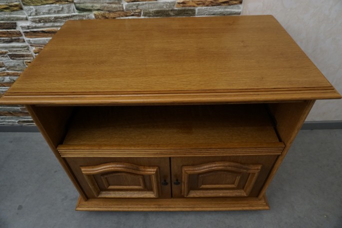 KOMÓDKA DĘBOWA RTV SZER. 88 CM