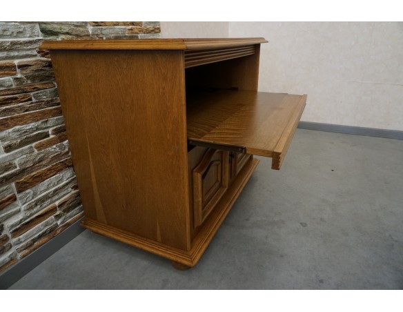 KOMÓDKA DĘBOWA RTV SZER. 88 CM