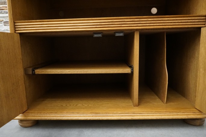 KOMÓDKA DĘBOWA RTV SZER. 88 CM