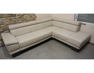 NAROŻNIK SKÓRZANY SKÓRA NATURALNA JASNA 280/220 CM 2