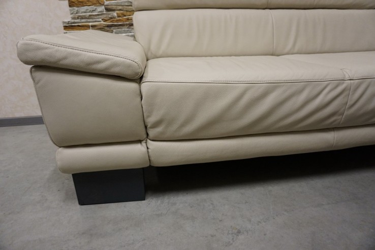 NAROŻNIK SKÓRZANY SKÓRA NATURALNA JASNA 280/220 CM