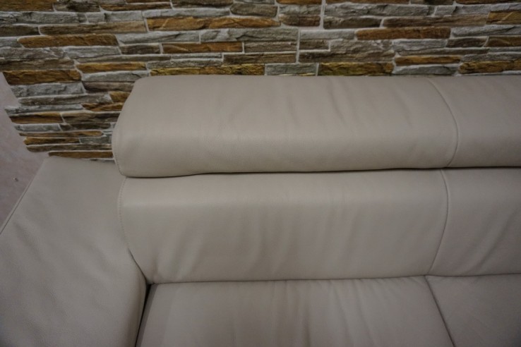 NAROŻNIK SKÓRZANY SKÓRA NATURALNA JASNA 280/220 CM