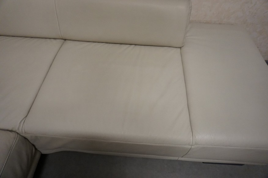 NAROŻNIK SKÓRZANY SKÓRA NATURALNA JASNA 280/220 CM