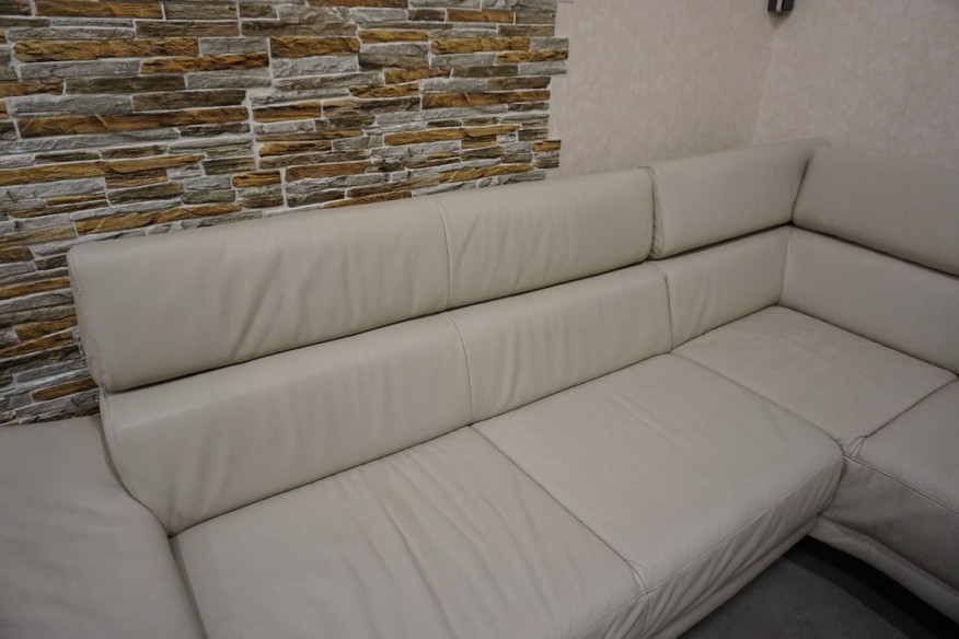NAROŻNIK SKÓRZANY SKÓRA NATURALNA JASNA 280/220 CM