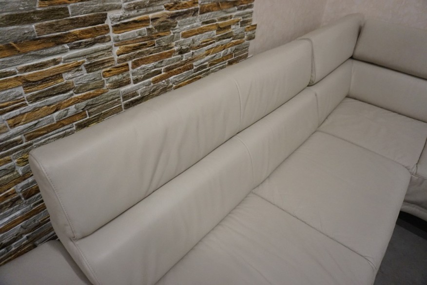 NAROŻNIK SKÓRZANY SKÓRA NATURALNA JASNA 280/220 CM