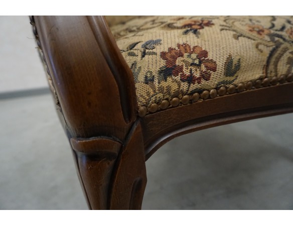 ZESTAW CHIPPENDALE SOFA 2 OS. + 2 FOTELE + ŁAWA Z RAFIĄ