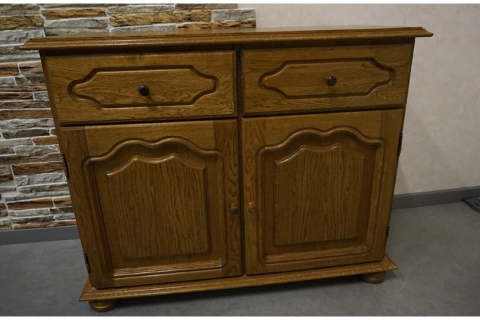 KOMODA DĘBOWA 2 DRZWIOWA SZER. 94 CM