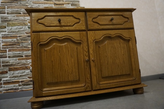 KOMODA DĘBOWA 2 DRZWIOWA SZER. 94 CM