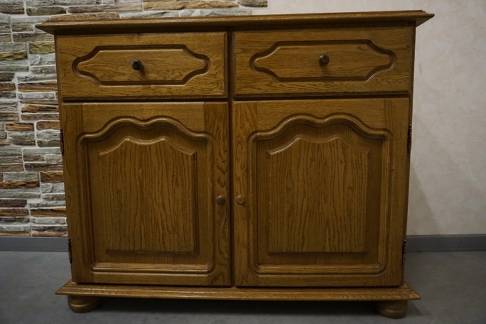 KOMODA DĘBOWA 2 DRZWIOWA SZER. 94 CM