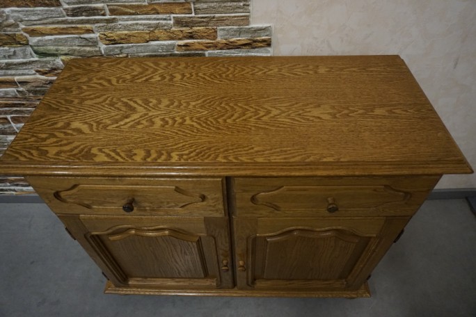 KOMODA DĘBOWA 2 DRZWIOWA SZER. 94 CM