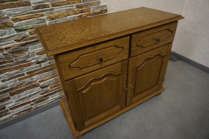 KOMODA DĘBOWA 2 DRZWIOWA SZER. 94 CM