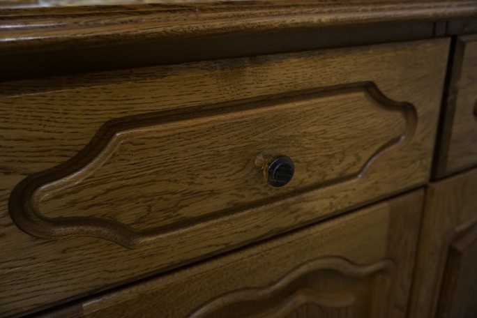 KOMODA DĘBOWA 2 DRZWIOWA SZER. 94 CM