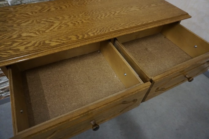 KOMODA DĘBOWA 2 DRZWIOWA SZER. 94 CM