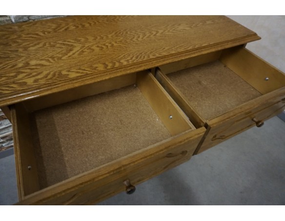 KOMODA DĘBOWA 2 DRZWIOWA SZER. 94 CM