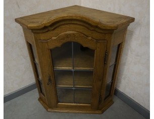 WITRYNA WITRYNKA DĘBOWA NAROŻNA WISZĄCA 44/44 CM 2