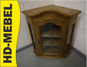 WITRYNA WITRYNKA DĘBOWA NAROŻNA WISZĄCA 44/44 CM