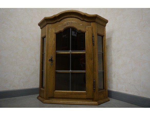 WITRYNA WITRYNKA DĘBOWA NAROŻNA WISZĄCA 44/44 CM