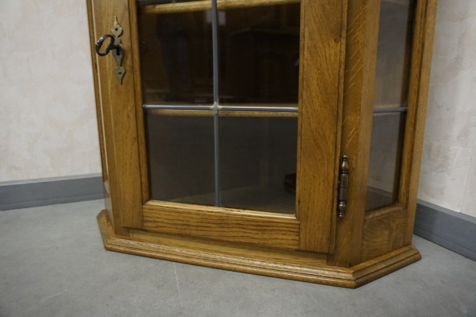 WITRYNA WITRYNKA DĘBOWA NAROŻNA WISZĄCA 44/44 CM