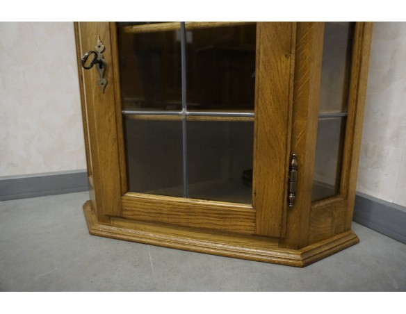 WITRYNA WITRYNKA DĘBOWA NAROŻNA WISZĄCA 44/44 CM