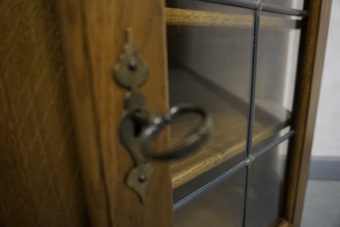 WITRYNA WITRYNKA DĘBOWA NAROŻNA WISZĄCA 44/44 CM