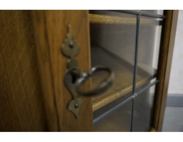 WITRYNA WITRYNKA DĘBOWA NAROŻNA WISZĄCA 44/44 CM