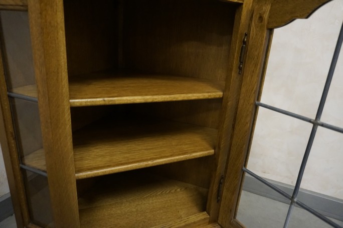 WITRYNA WITRYNKA DĘBOWA NAROŻNA WISZĄCA 44/44 CM