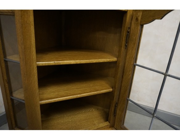 WITRYNA WITRYNKA DĘBOWA NAROŻNA WISZĄCA 44/44 CM