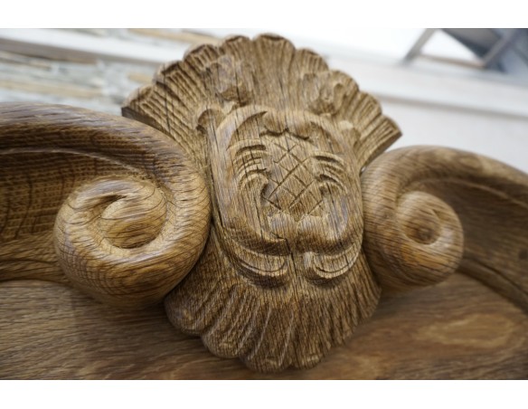 WITRYNA BIBLIOTEKA PRZESZKLONA LITY NATURALNY DĄB SZER. 145 CM