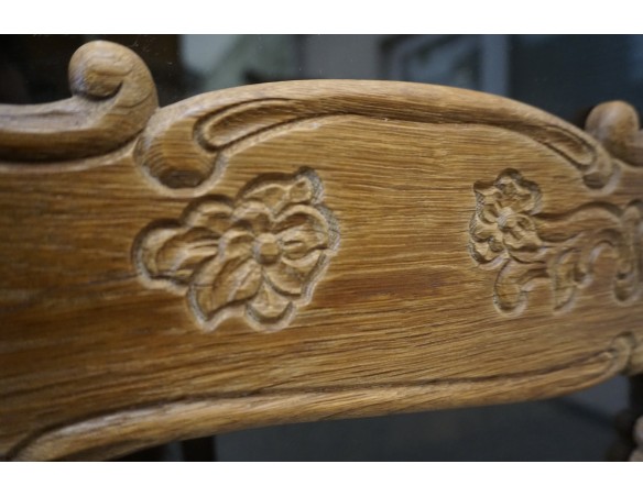 WITRYNA BIBLIOTEKA PRZESZKLONA LITY NATURALNY DĄB SZER. 145 CM