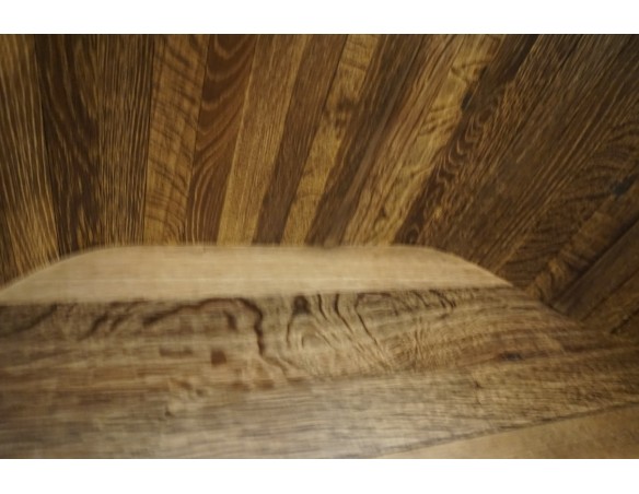 WITRYNA BIBLIOTEKA PRZESZKLONA LITY NATURALNY DĄB SZER. 145 CM