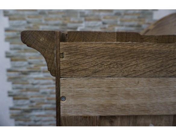 WITRYNA BIBLIOTEKA PRZESZKLONA LITY NATURALNY DĄB SZER. 145 CM