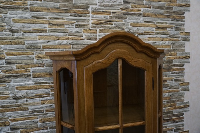 WITRYNA DĘBOWA WĄSKA PŁASKA SZER. 84 CM